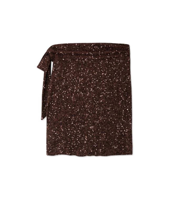 dark brown sparkly festive wear