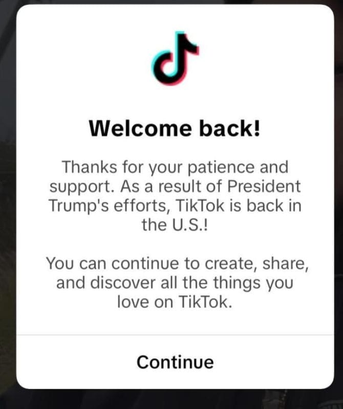 Tiktok ban USA