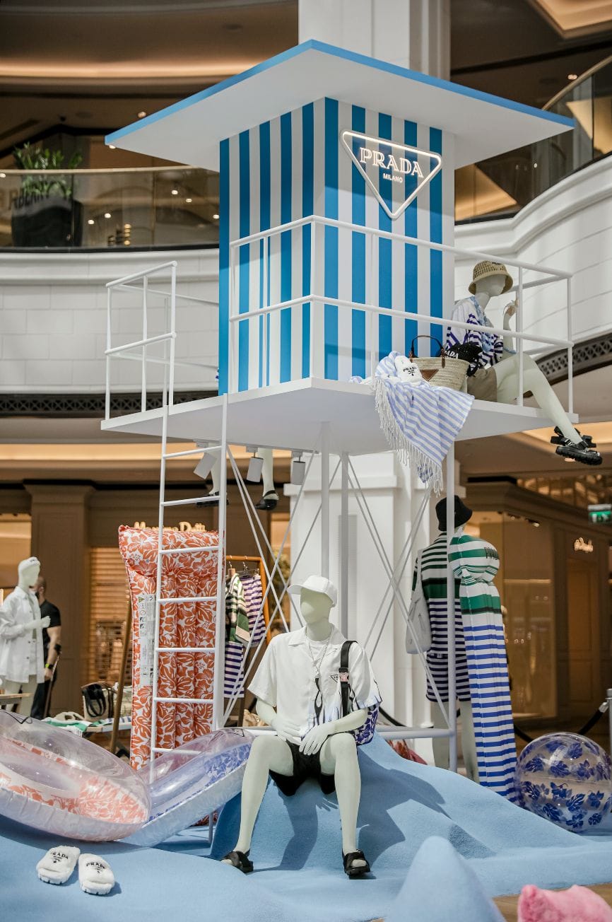 Prada launches an outdoor pop up indoor at Mall of the Emirates Buro 24 7